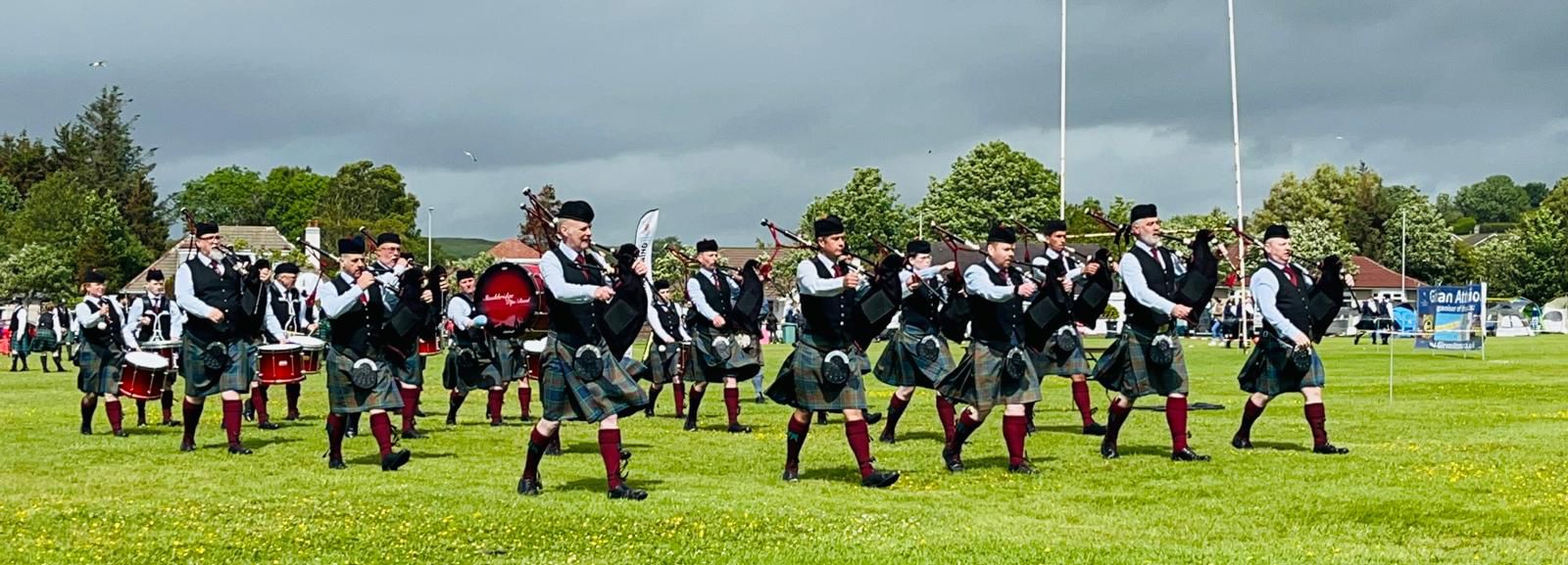 Stockbridge Pipe Band - Girvan - June 2025